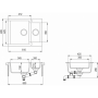 Кухонная мойка AQUASANITA SQC150-110AW